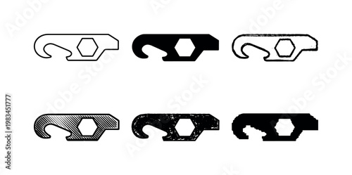 Bottle opener or auxiliary tool of a multitool    multitool bottle