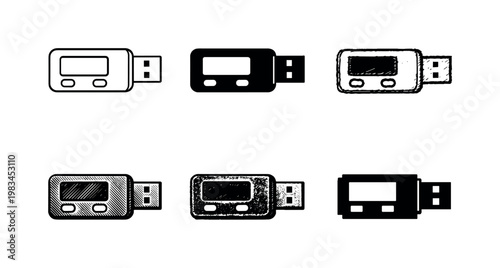 Crypto Wallet Variations. Compact USB hardware crypto wallet with secure chip for managing Bitcoin, Ethereum, and other
