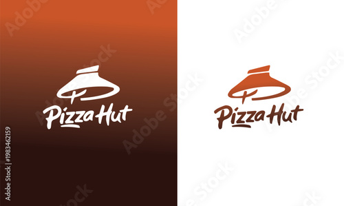 Pizza Hut Logo Variations on Different Backgrounds