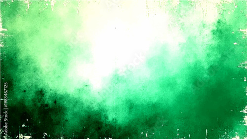 Vector Abstract green artistic backdrop, vaporous and radiant haze effect conveys energy and dynamic texture with blurred strokes and smoky ambiance exudes elegance 