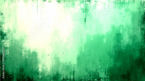 Vector Abstract green watercolor background with texture and artistic painted strokes shows a refreshing mood in a visual feast and art design elements show creativity
