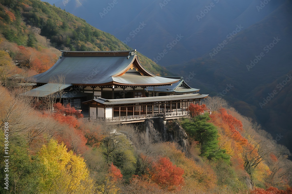 Fototapeta premium Kiyomizu-dera Temple Kyoto Japan Autumn Foliage Historic UNESCO Landmark
