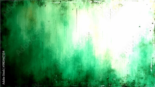 Vector Abstract green artwork showcases rich textures and shades creating enigmatic atmosphere, strokes of light emerge and convey a feeling of tranquil energy