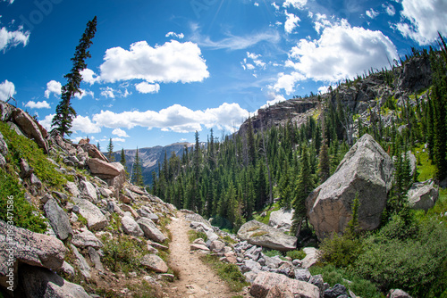 Hiking at tree line in the Beartooth Wilderness, Montanna, USA