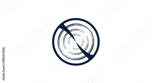 Restricted Access Zone, No Entry Circular Symbol