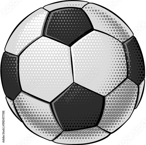 A soccer football ball isol...