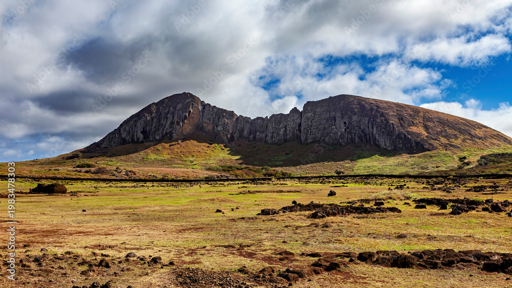 Photography The landscape of Easter Island in the Pacific Ocean