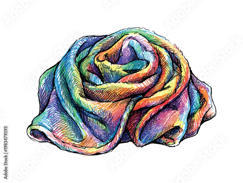 Soft fleece blanket with layered folds and plush texture forming cozy comfort item for relaxing routine in expressive vibrant