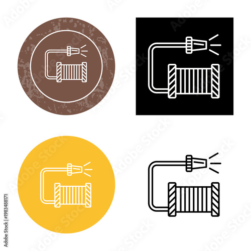 Obraz na płótnie Water Hose Icon Design