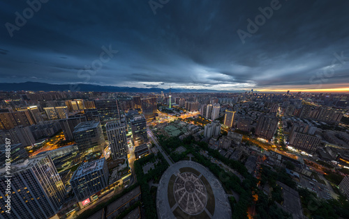 time lapse of the city of xi'an, china