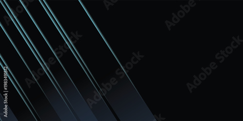 Creative dark digital background with glowing blue light, smoke and mock up place. Design and technology concept. 3D Rendering