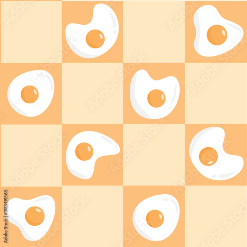 egg pattern wallpaper grid orange