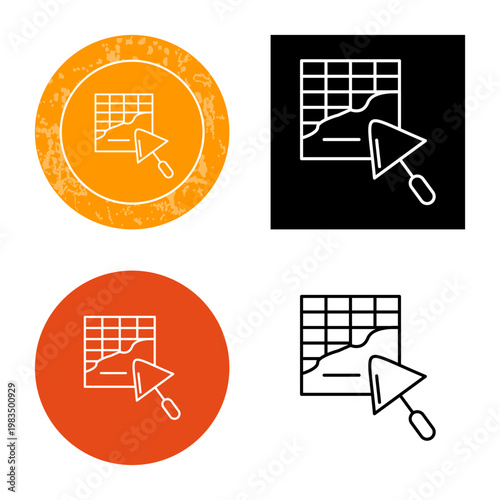 Plastering Icon Design