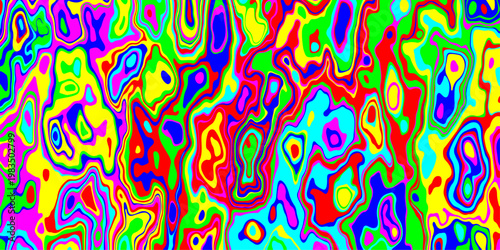 Dynamic Multicolored Contours and Hypnotic Fluid Patterns. Vibrant Psychedelic Liquid Waves Flowing Through a Surreal Neon Dreamscape of Endless Motion and Radiant Energy