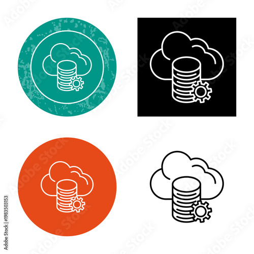 Cloud Data Icon Design