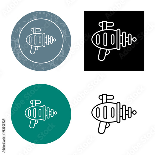 Laser Gun Icon Design