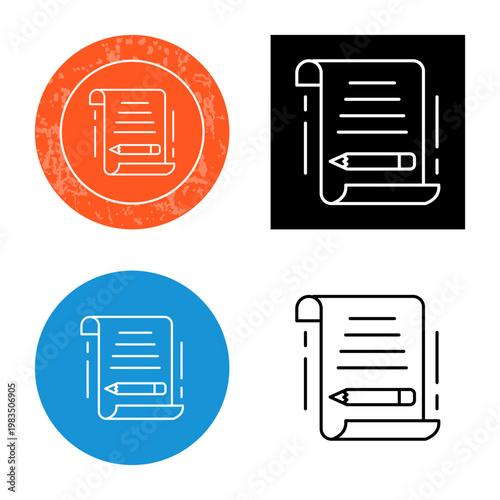 Write Icon Design