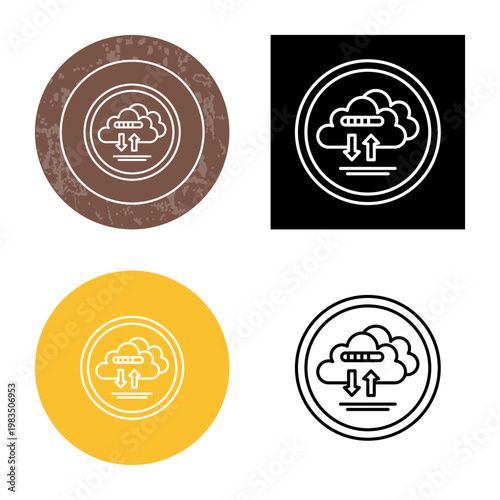 Cloud Data Icon Design
