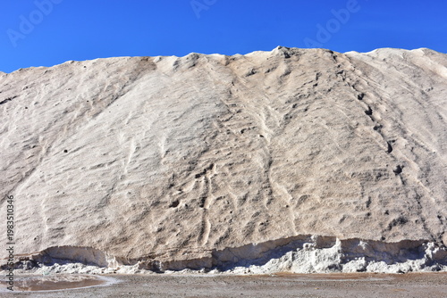 mound of salt in its production in Cabo de Gata,Spain