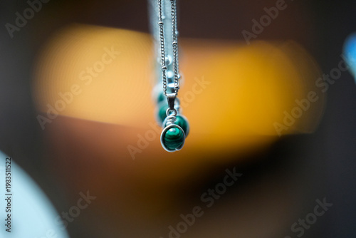 many necklages hanging jewelry detail