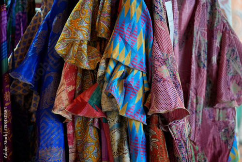 indian clothes detail colorful decorated