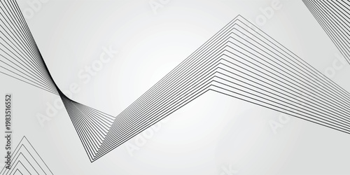 Abstract Modern Line, On White Background With Sample Text Area