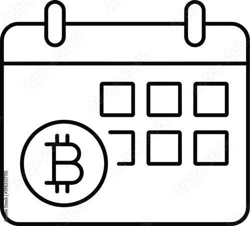 bitcoin wallet with security code flat design vector illustration