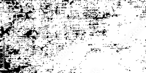 Abstract black ink splat and grunge texture design featuring a dark splatter paint pattern with a dirty spray border on a vector banner wallpaper background