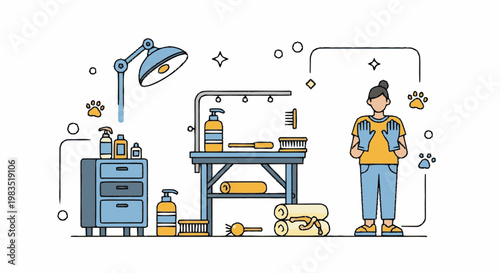 Person Wearing Protective Clothing Standing.