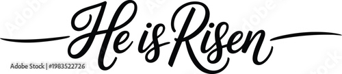 He is risen calligraphy a message of faith and resurrection