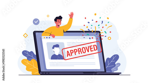 Successful businessman in a dark suit running while holding heavy bags of money as cash flies in the air around him.