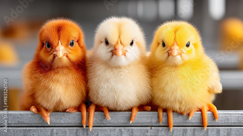 Chicks in a commercial chic...