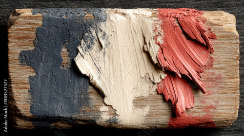 Painted wood texture with c...