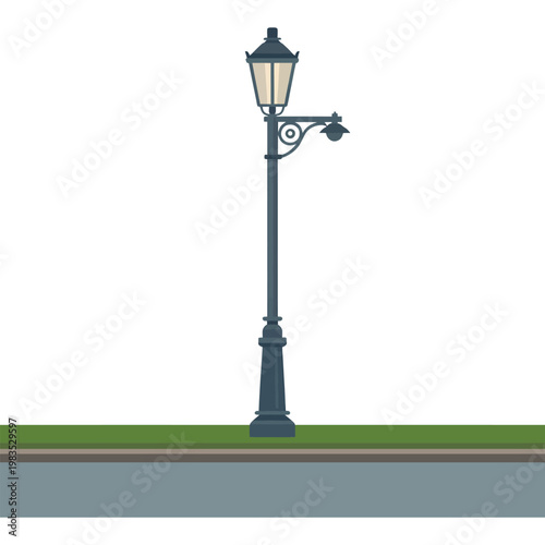 street lamp vector