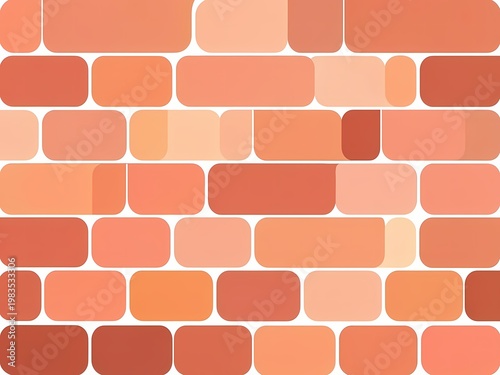 seamless vector brick wall texture in warm earthy tones
