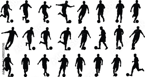 Soccer players in action.