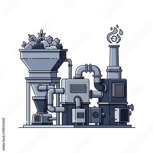 Biomass Energy Plant: Organic Waste Processing for Renewable Power Generation