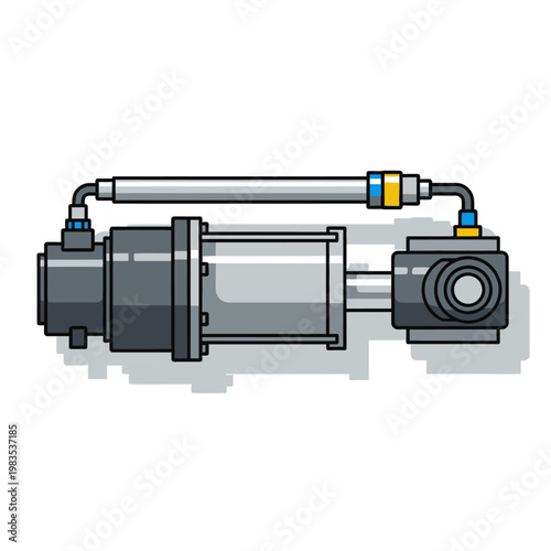 Industrial Pneumatic Cylinder and Actuator Mechanism