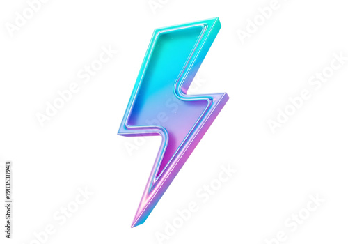 Three dimensional lightning bolt with a vibrant blue and purple gradient finish isolated on a transparent background Free Download Three dimensional lightning bolt with a vibrant blue and purple gradient finish isolated on a transparent background - GFXLoad