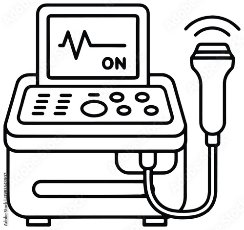 Ultrasound therapy icon.