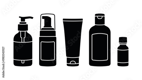 liquid hand soap pump bottle, foaming cleanser dispenser, facial cleanser tube, bath lotion bottle, bath oil small container bold