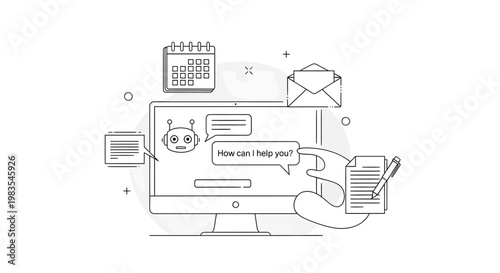 Customer service support chat interface.