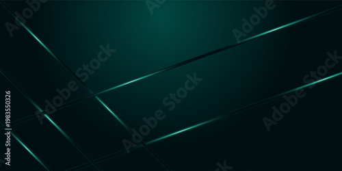 Abstract background with shadow lines and glowing green light effects. Modern and futuristic design with minimalist line style.