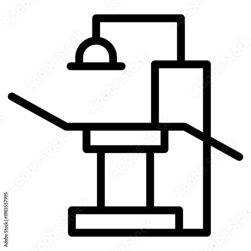 Dental Chair icon vector graphic illustration. Suitable for website design, app, template, characters.