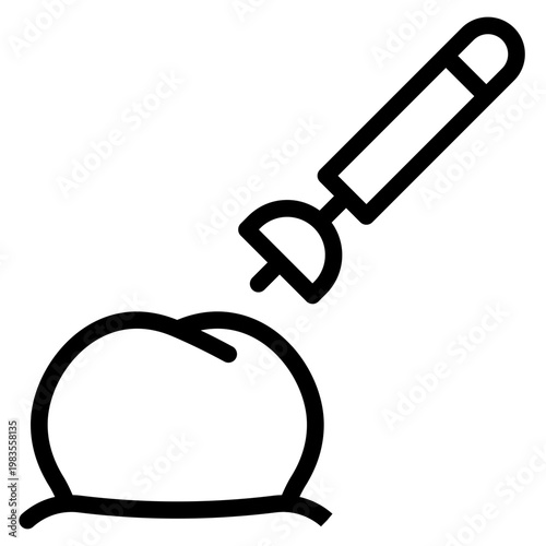 Dental surgery icon vector graphic illustration. Suitable for website design, app, template, characters.