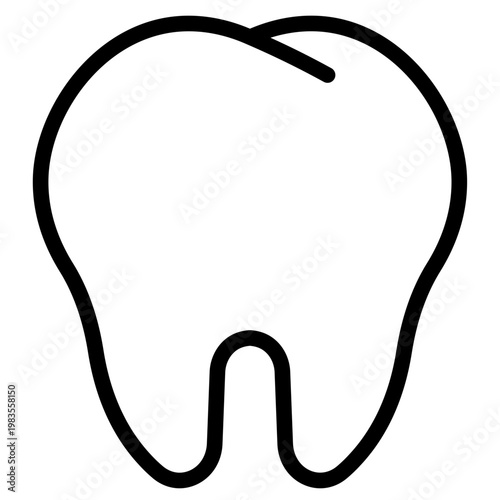 Tooth icon vector graphic illustration. Suitable for website design, app, template, characters.