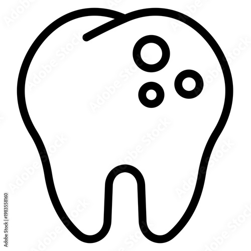 Caries icon vector graphic illustration. Suitable for website design, app, template, characters.