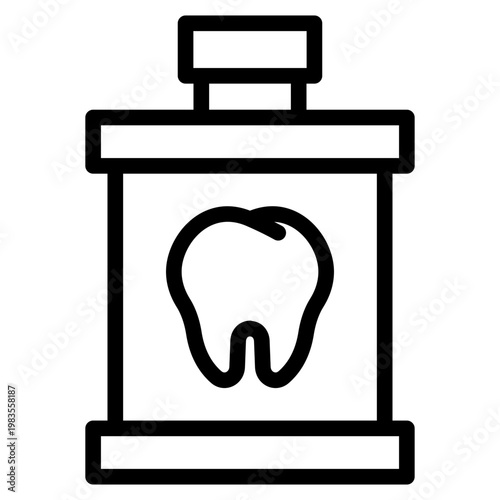 Mouthwash icon vector graphic illustration. Suitable for website design, app, template, characters.