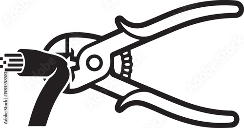 Heavy-Duty Wire Strippers Crushing Insulated Electrical Cable – Professional Electrical Tool for Stripping, Crimping, and Cable Preparation in Industrial, Automotive, and DIY Workshops –