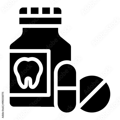 Medicine  icon glyph style vector graphic illustration. Suitable for website design, app, template.